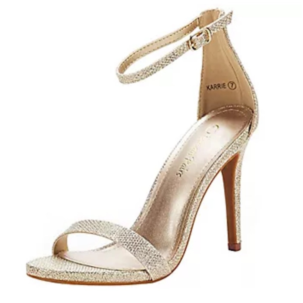 Dream Pairs Karrie Gold Heels 7.5
